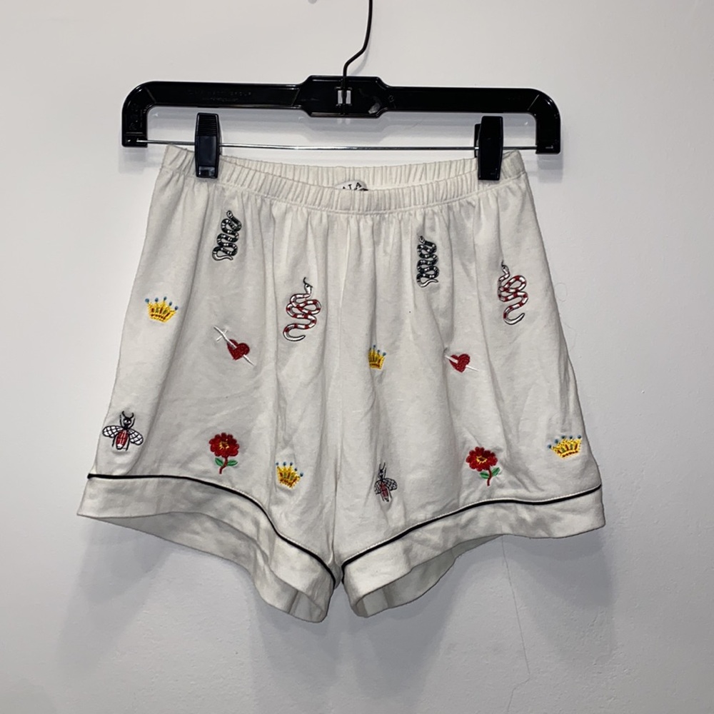 Pajama Set - Matching Shorts And Button Down Shor… - image 7